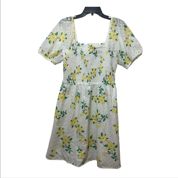 Draper James White and Yellow Floral Mini Dress - Picture 4 of 11